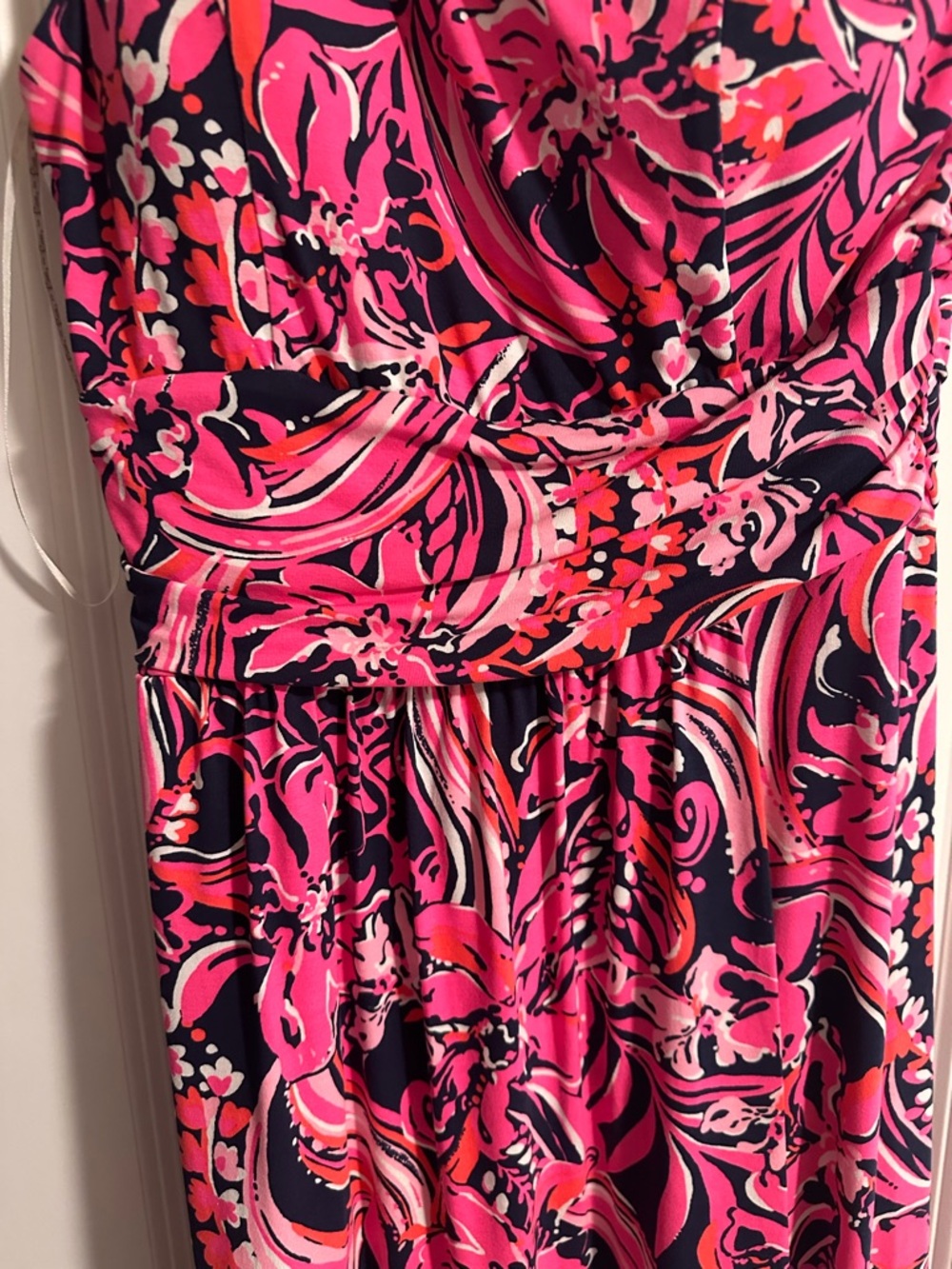 Lilly Pulitzer Monico Pink Paisley One-Shoulder Hi-Low Dress - Picture 4 of 6